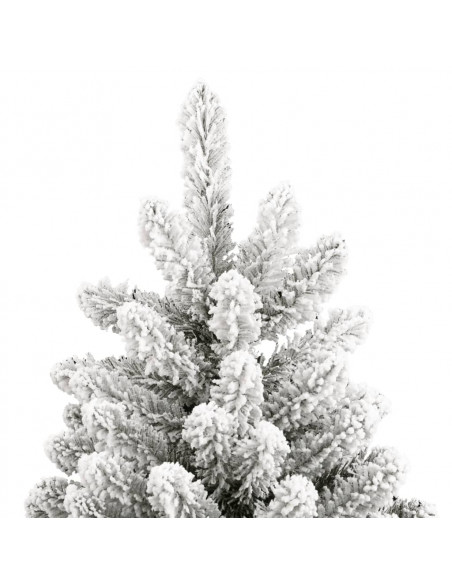 Albero Natale Artificiale Incernierato con Neve Fioccata 270 cm