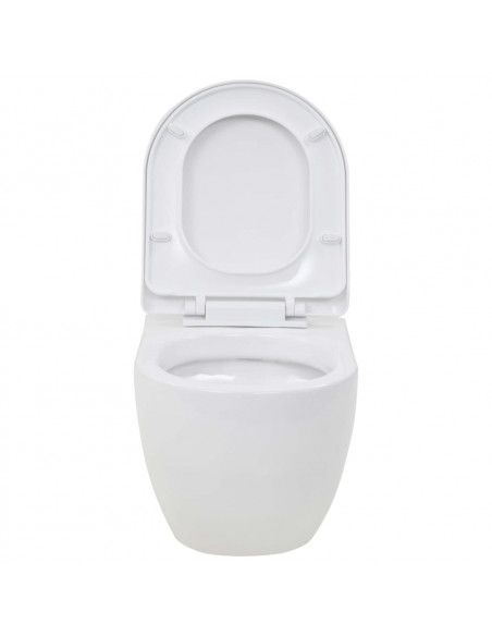 WC Sospeso in Ceramica Bianca