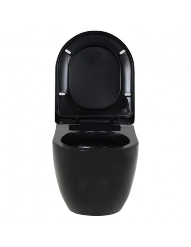 WC Sospeso in Ceramica Nera