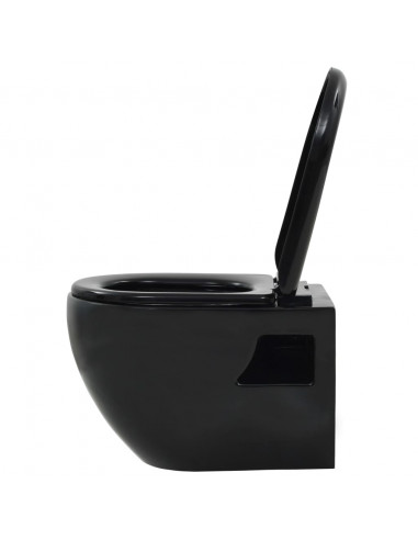 WC Sospeso in Ceramica Nera