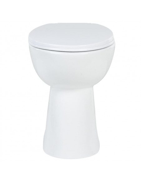WC Sospeso con Design Senza Bordi 7 cm Più Alto Ceramica Bianca
