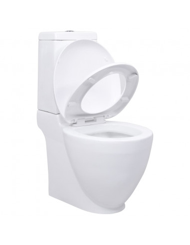 Vaso WC in Ceramica con Scarico Dietro Bianco