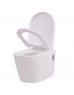 WC Sospeso in Ceramica Bianca 2