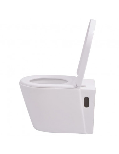 WC Sospeso in Ceramica Bianca