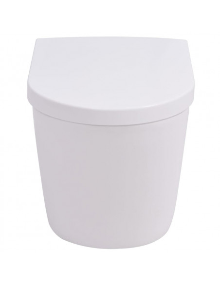 WC Sospeso in Ceramica Bianca