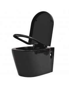 WC Sospeso in Ceramica Nera 2