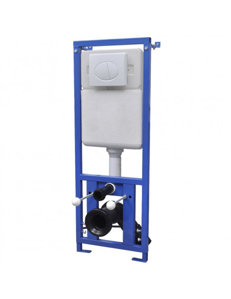 WC a Muro con Sciacquone Nascosto in Ceramica Bianco