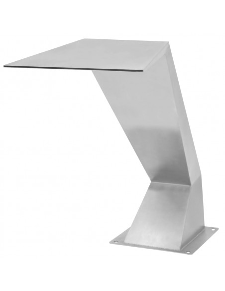 Fontana per Piscina in Acciaio Inossidabile 64x30x52 cm Argento