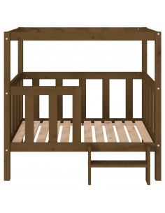 Cuccia per Cani Miele 105,5x83,5x100 cm Legno Massello di Pino