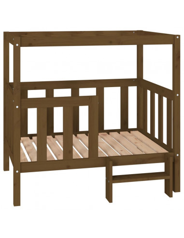 Cuccia per Cani Miele 105,5x83,5x100 cm Legno Massello di Pino