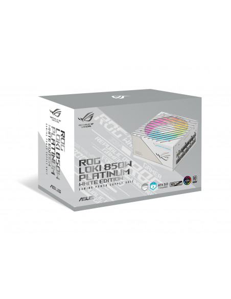 ASUS ROG Loki SFX-L 850W Platinum White alimentatore per computer 24-pin ATX Bianco