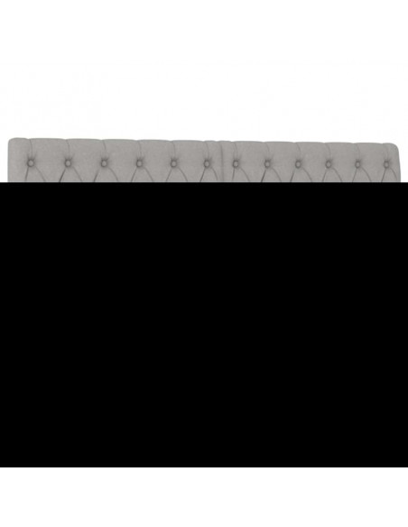 Giroletto a Molle con Materasso Grigio Chiaro 140x200cm Tessuto