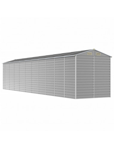 Capanno da Giardino Grigio Chiaro 191x895x198cm Acciaio Zincato