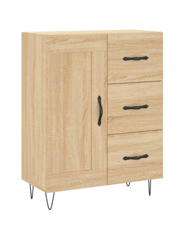 Credenza Rovere Sonoma 69,5x34x180 cm in Legno Multistrato