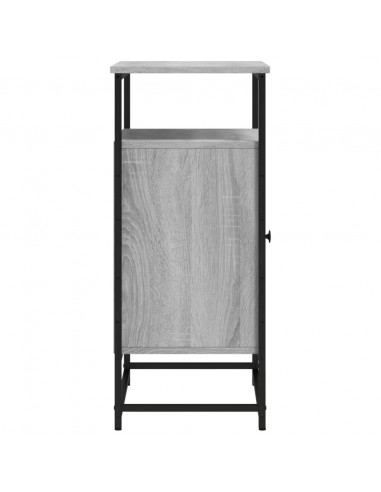 Credenza Grigio Sonoma 69x35x80 cm in Legno Multistrato