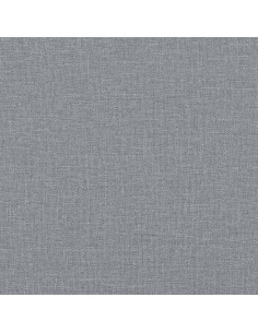 Giroletto a Molle con Materasso Grigio Chiaro 200x200cm Tessuto 2