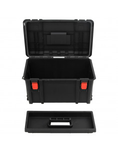 Valigetta da Volo Portatile Nera 57x35x32,5 cm in PP