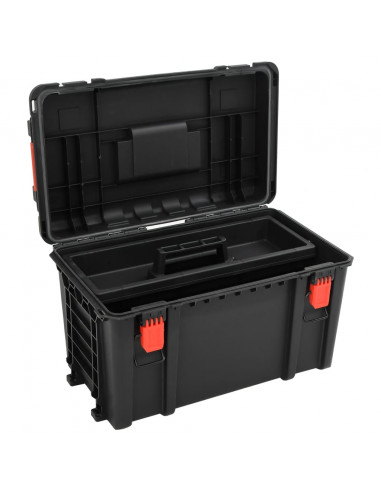 Valigetta da Volo Portatile Nera 57x35x32,5 cm in PP