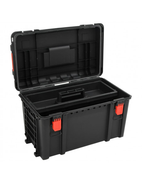 Valigetta da Volo Portatile Nera 57x35x32,5 cm in PP