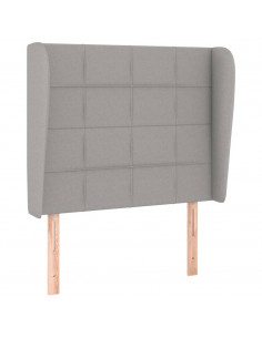 Giroletto a Molle con Materasso Grigio Chiaro 80x200 cm Tessuto 2