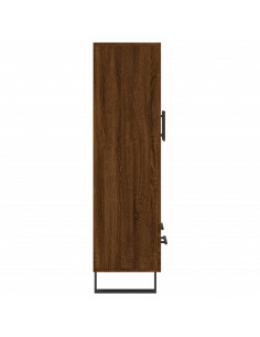 Credenza Rovere Marrone 69,5x31x115 cm in Legno Multistrato 2