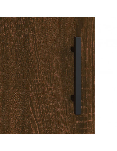 Credenza Rovere Marrone 69,5x31x115 cm in Legno Multistrato