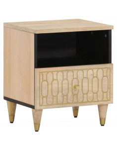 Comodini 2pz 40x33x46 cm in Legno Massello di Mango 2