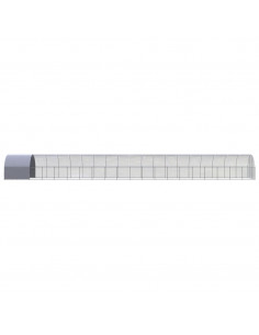 Gabbia per Polli da Esterno 3x20x2 m in Acciaio Zincato