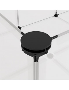 Gabbia per Piccoli Animali Trasparente 144x74x46,5cm PP Acciaio