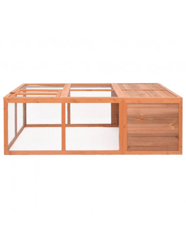 Gabbia per Animali da Giardino 150x100x50 cm Massello di Abete