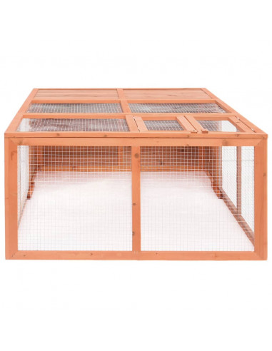 Gabbia per Animali da Giardino 150x100x50 cm Massello di Abete