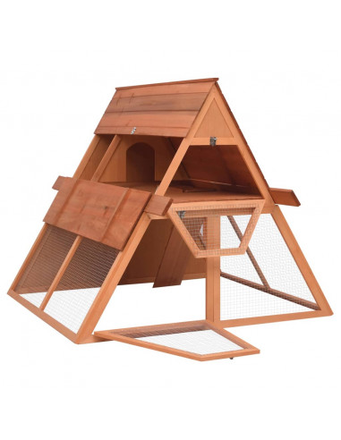 Conigliera 152x127x109,5 cm in Legno Massello di Abete