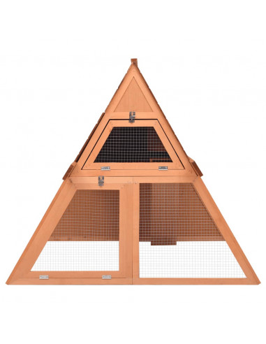 Conigliera 152x127x109,5 cm in Legno Massello di Abete