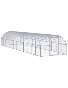 Gabbia per Polli da Esterno 3x12x2 m in Acciaio Zincato 2