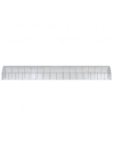 Gabbia per Polli da Esterno 3x16x2 m in Acciaio Zincato