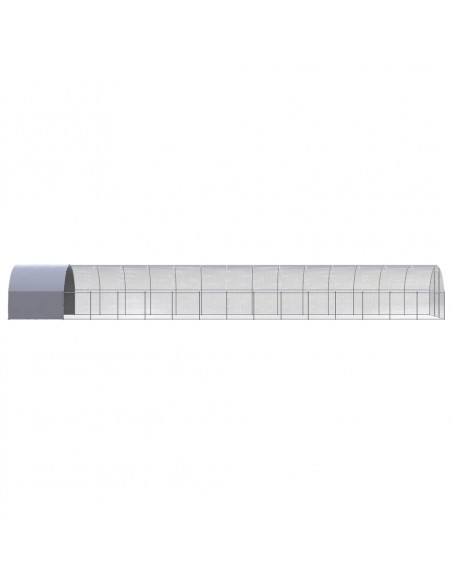 Gabbia per Polli da Esterno 3x16x2 m in Acciaio Zincato