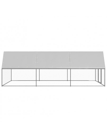 Gabbia per Polli da Esterno 3x6x2 m in Acciaio Zincato