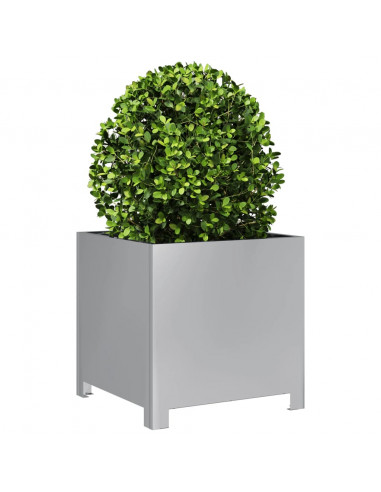 Fioriera da Giardino 40x40x40 cm in Acciaio Zincato