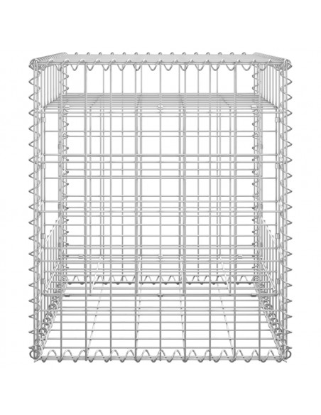 Cesti a Gabbione a Torre 2 pz 50x50x60 cm in Ferro