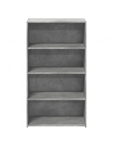 Credenza Grigio Cemento 70x41x124 cm in Legno Multistrato