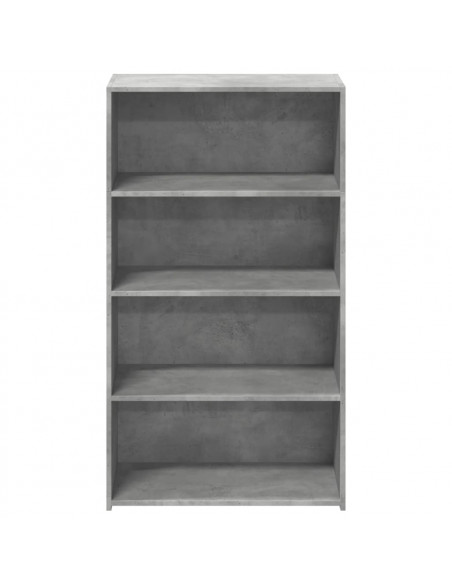Credenza Grigio Cemento 70x41x124 cm in Legno Multistrato