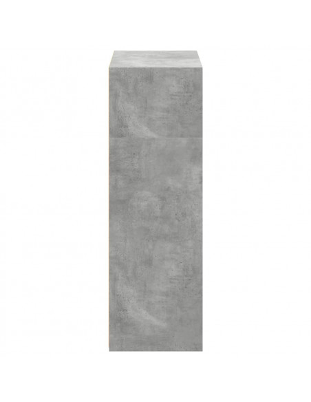 Credenza Grigio Cemento 70x41x124 cm in Legno Multistrato