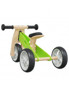 Bicicletta Senza Pedali per Bambini 2 in 1 Verde 2