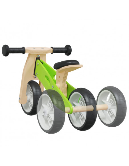 Bicicletta Senza Pedali per Bambini 2 in 1 Verde