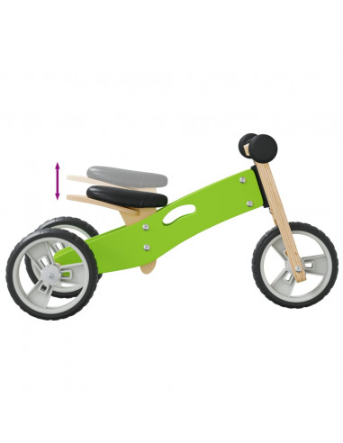 Bicicletta Senza Pedali per Bambini 2 in 1 Verde