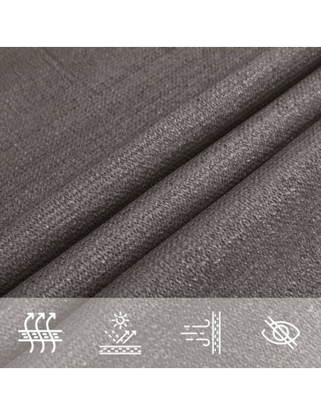 Vela Parasole 160 g/m² Antracite 2,5x5 m in HDPE