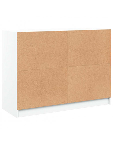 Credenza Bianca 101,5x37x75,5 cm in Legno Multistrato
