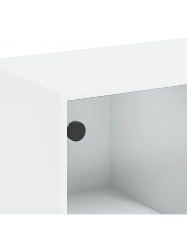 Credenza Bianca 101,5x37x75,5 cm in Legno Multistrato