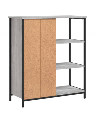 Credenza Grigio Sonoma 70x30x80 cm in Legno Multistrato