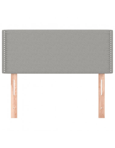 Testiera Grigio Chiaro 100x5x78/88 cm in Tessuto